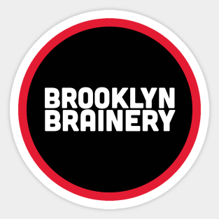 Classic Brainery Logo in Black Sticker
